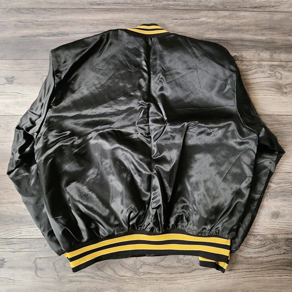 Vintage Pittsburgh Penguins Jacket 1980s Swingster Men’s XL Black Vtg 80s - Picture 4 of 7